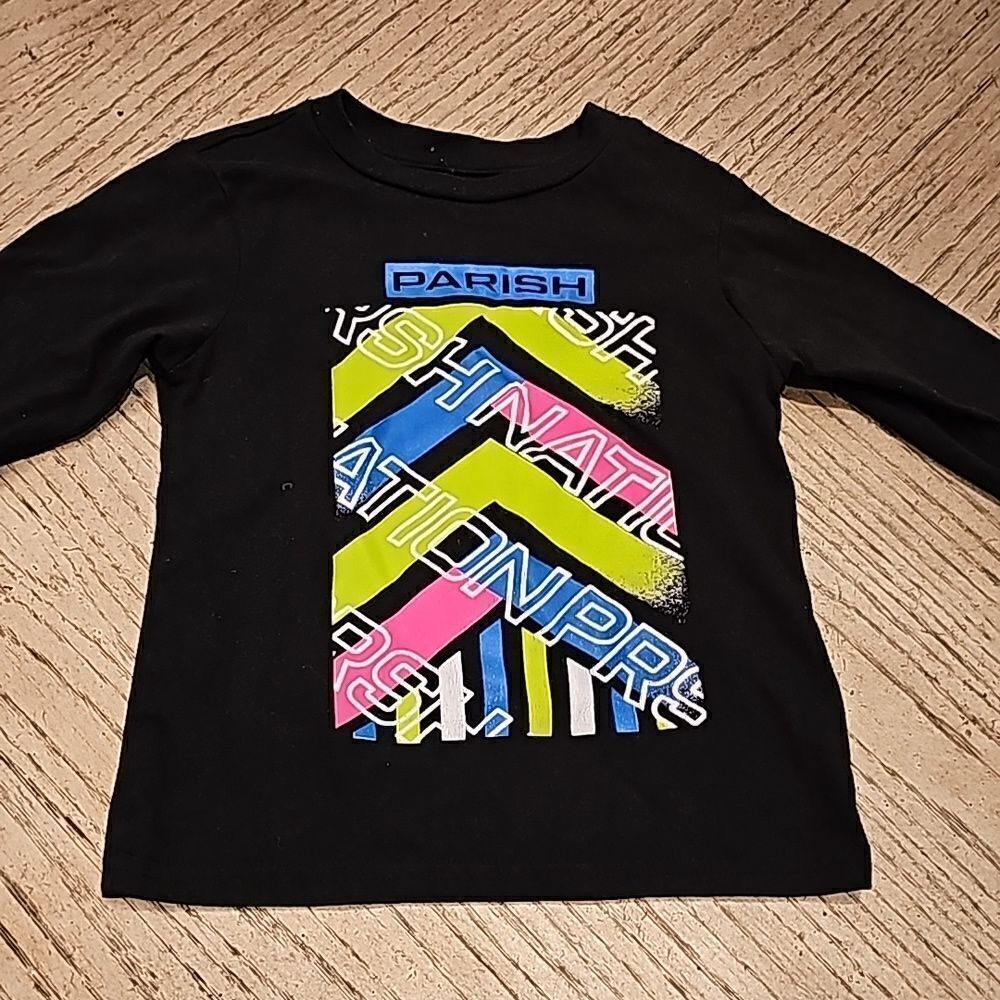 Boys black long sleeve top size 5